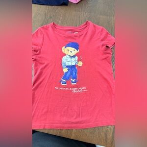 Polo by Ralph Lauren Kids Red Tee with Polo Bear